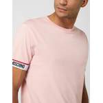 T-Shirt von Moschino Swim + Underwear, in der Farbe Rosa, aus Baumwolle, andere Perspektive, Vorschaubild