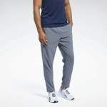Herren-Sporthosen von Reebok, in der Farbe Grau, aus Polyester, andere Perspektive, Vorschaubild