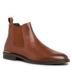 Chelsea-Boot von Tommy Hilfiger, in der Farbe Braun, aus Leder, andere Perspektive, Vorschaubild