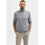 Rollkragenpullover von Selected Homme, in der Farbe Grau, aus Baumwolle, andere Perspektive, Vorschaubild