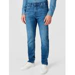 Slim Fit Jeans von Boss, in der Farbe Blau, aus Baumwolle, andere Perspektive, Vorschaubild