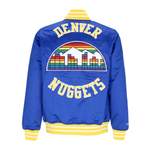 Bomberjacke von Mitchell & Ness, in der Farbe Blau, aus Satin, andere Perspektive, Vorschaubild