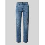 Slim Fit Jeans von BOSS, in der Farbe Blau, aus Baumwolle, Vorschaubild