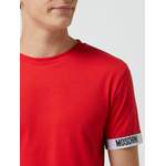 T-Shirt von Moschino Swim + Underwear, in der Farbe Rot, aus Baumwolle, andere Perspektive, Vorschaubild
