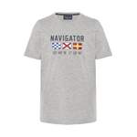 T-Shirt von Navigator, in der Farbe Grau, aus Baumwolle, andere Perspektive, Vorschaubild