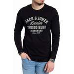 Langarm Shirt von jack & jones, in der Farbe Schwarz, andere Perspektive, Vorschaubild