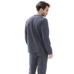 Langarm Shirt von mey, in der Farbe Grau, aus Polyester, andere Perspektive, Vorschaubild