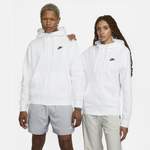 Sweatjacke von Nike, in der Farbe Weiss, aus Polyester, andere Perspektive, Vorschaubild