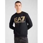Sweatshirt von EA7 Emporio Armani, in der Farbe Schwarz, aus Baumwolle, andere Perspektive, Vorschaubild