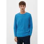 Herren-Pullover von s.Oliver, in der Farbe Blau, aus Baumwolle, andere Perspektive, Vorschaubild