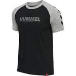T-Shirt von Hummel, in der Farbe Grau, aus Baumwolle, andere Perspektive, Vorschaubild