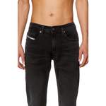 Slim Fit Jeans von Diesel, in der Farbe Schwarz, aus Polyester, andere Perspektive, Vorschaubild