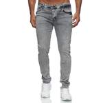 Slim Fit Jeans von Reslad, in der Farbe Grau, andere Perspektive, Vorschaubild