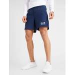 Sportshorts von EA7 Emporio Armani, in der Farbe Weiss, aus Polyester, andere Perspektive, Vorschaubild