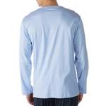 Langarm Shirt von mey, in der Farbe Blau, aus Baumwolle, andere Perspektive, Vorschaubild