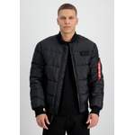 Bomberjacke von alpha industries, in der Farbe Schwarz, aus Polyester, andere Perspektive, Vorschaubild