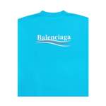 T-Shirt von Balenciaga, in der Farbe Blau, aus Jersey, andere Perspektive, Vorschaubild