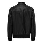 Lederjacke von Only & Sons, in der Farbe Schwarz, aus Polyester, andere Perspektive, Vorschaubild