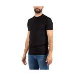 T-Shirt von Emporio Armani, in der Farbe Schwarz, aus Elasthan, andere Perspektive, Vorschaubild