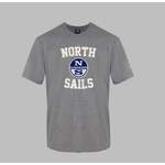 T-Shirt von North Sails, in der Farbe Grau, aus Baumwolle, andere Perspektive, Vorschaubild