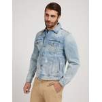 Jeansjacke von Guess, in der Farbe Blau, aus Polyester, andere Perspektive, Vorschaubild