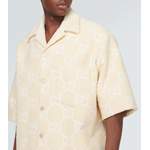 Herrenhemd von Gucci, in der Farbe Weiss, aus Polyester, andere Perspektive, Vorschaubild