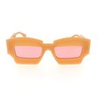 Herren-Sonnenbrille von Kuboraum, in der Farbe Orange, aus Acetat, andere Perspektive, Vorschaubild