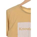 T-Shirt von Knowledge Cotton Apparel, in der Farbe Gelb, aus Baumwolle, andere Perspektive, Vorschaubild