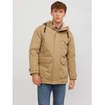 Outdoorjacke von jack & jones, in der Farbe Beige, aus Recyceltes, andere Perspektive, Vorschaubild