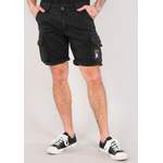 Shorts von alpha industries, in der Farbe Schwarz, aus Elasthan, andere Perspektive, Vorschaubild