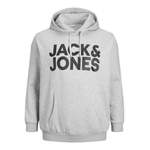 Kapuzenpullover von jack & jones, in der Farbe Grau, aus Polyester, andere Perspektive, Vorschaubild