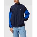 Sweatjacke von ADIDAS SPORTSWEAR, in der Farbe Blau, aus Polyester, andere Perspektive, Vorschaubild