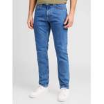 Slim Fit Jeans von Boss, in der Farbe Blau, aus Baumwolle, andere Perspektive, Vorschaubild