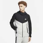 Sweatjacke von Nike, in der Farbe Grau, aus Polyester, Vorschaubild