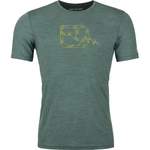 T-Shirt von Ortovox, in der Farbe Grün, aus Schurwolle, Vorschaubild