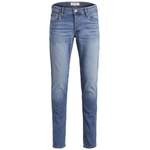 Slim Fit Jeans von Jack & Jones Plus, in der Farbe Blau, aus Polyester, Vorschaubild