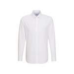 Langarm Shirt von seidensticker, in der Farbe Weiss, aus Baumwolle, Vorschaubild
