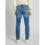 Slim Fit Jeans von Blend, in der Farbe Blau, aus Polyester, andere Perspektive, Vorschaubild