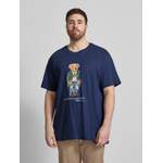 T-Shirt von Polo Ralph Lauren Big & Tall, in der Farbe Blau, aus Baumwolle, andere Perspektive, Vorschaubild