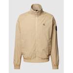 Sweatjacke von Calvin Klein Jeans, in der Farbe Beige, aus Polyester, Vorschaubild