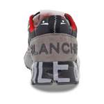 Sneakers von Voile blanche, in der Farbe Grau, aus Stoff, andere Perspektive, Vorschaubild