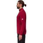 Langarm Shirt von mammut, in der Farbe Rot, aus Fleece, andere Perspektive, Vorschaubild