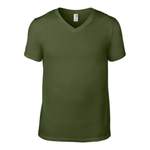 T-Shirt von Anvil, in der Farbe Grün, andere Perspektive, Vorschaubild
