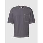 T-Shirt von JAKE*S STUDIO MEN, in der Farbe Grau, aus Baumwolle, Vorschaubild