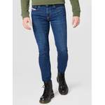 Slim Fit Jeans von Diesel, in der Farbe Blau, aus Baumwolle, andere Perspektive, Vorschaubild