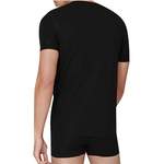 T-Shirt von Schiesser, in der Farbe Schwarz, aus Baumwolle, andere Perspektive, Vorschaubild