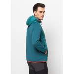 Herrenjacke von Jack Wolfskin, in der Farbe Blau, aus Fleece, andere Perspektive, Vorschaubild