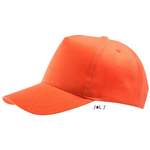 Baseball Cap von SOLS, in der Farbe Orange, andere Perspektive, Vorschaubild