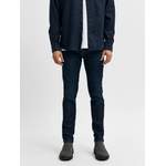 Slim Fit Jeans von Selected Homme, in der Farbe Blau, aus Polyester, andere Perspektive, Vorschaubild