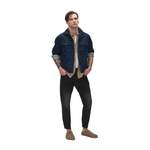 Slim Fit Jeans von Gabba, in der Farbe Schwarz, aus Polyester, andere Perspektive, Vorschaubild